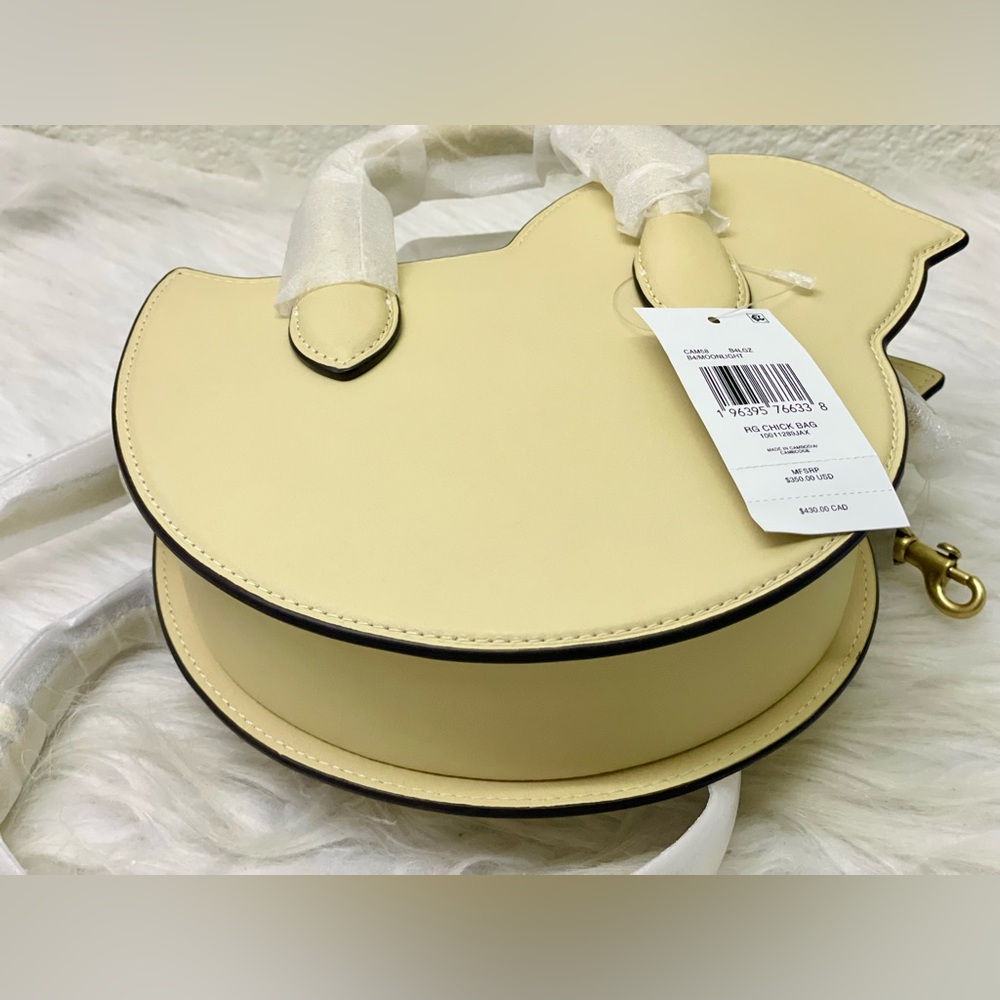 Coach Glovetanned Leather Top Handle Crossbody Bag Chick Chicken CAM58 Moonlight - Picture 14 of 16
